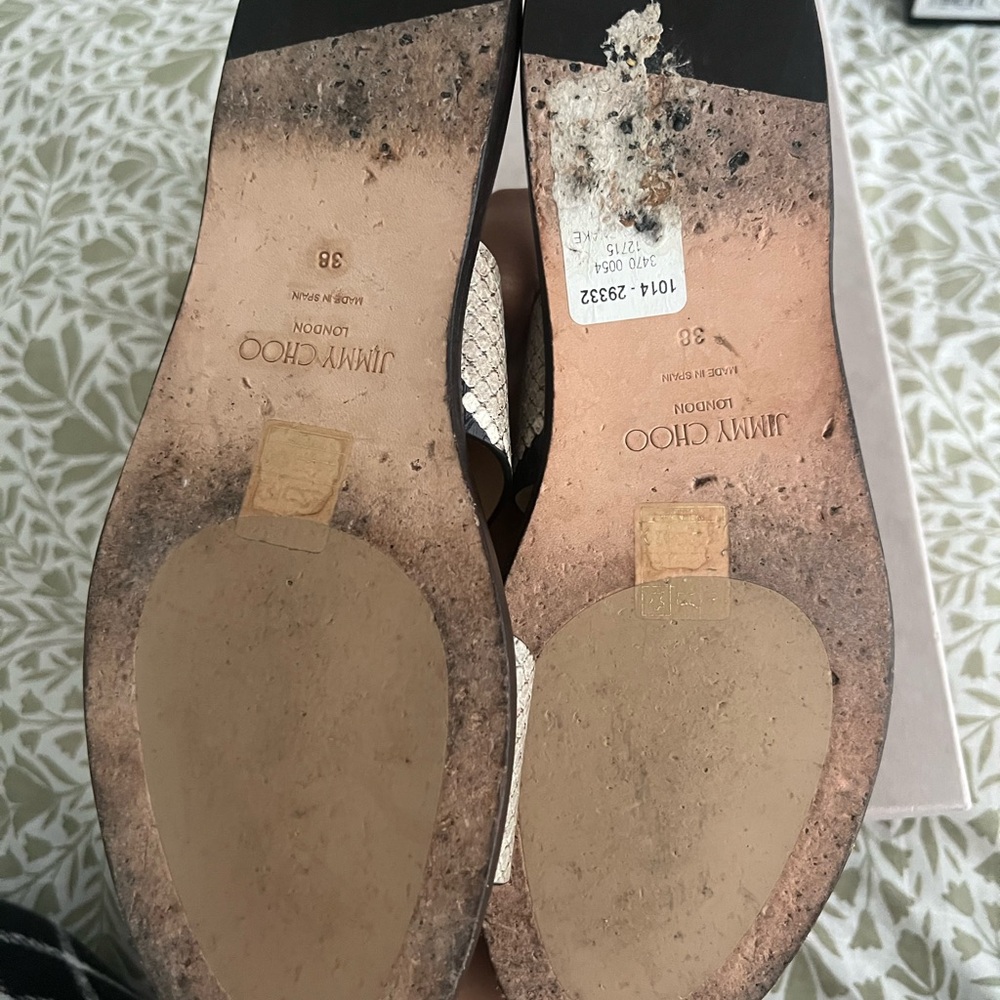 Jimmy Choo slip on sandals - Picture 3 of 5
